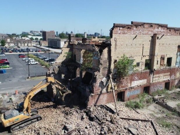 KLF removal of a condemned structure